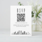 Houston Huwelijk QR code RSVP (Staand voorkant)
