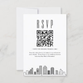 Houston Huwelijk QR code RSVP Kaart