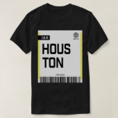 Houston IAH-instapkaart T-shirt (Design voorkant)