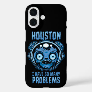 Houston ik heb zoveel problemen astronaut iPhone 16 hoesje