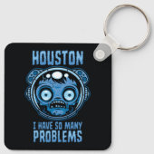 Houston Ik Heb Zoveel Problemen Astronaut Sleutelhanger (Achterkant)