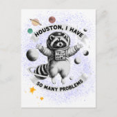 Houston, ik heb zoveel problemen briefkaart (Voorkant)