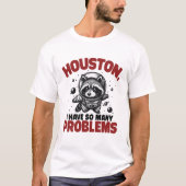 Houston, ik heb zoveel problemen met retroastronau t-shirt (Voorkant)
