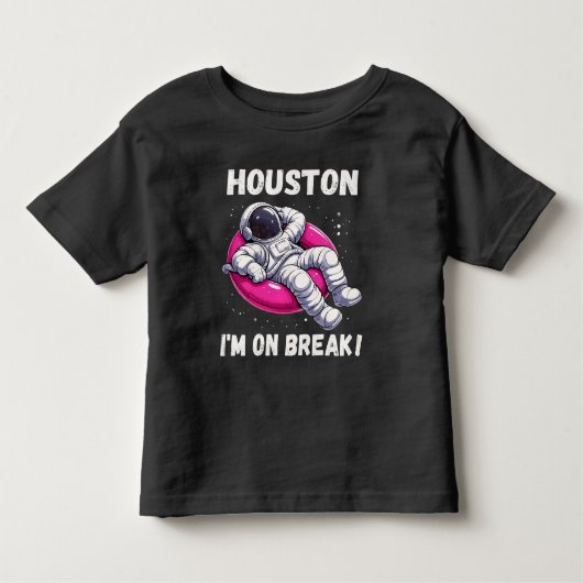 Houston, I'm on Break - Ontspannende astronaut Kinder Shirts (Voorkant)