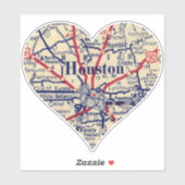 Houston  kaart 1948 sticker (Vel)