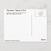 Houston Main Street bij Night Briefkaart (Achterkant)