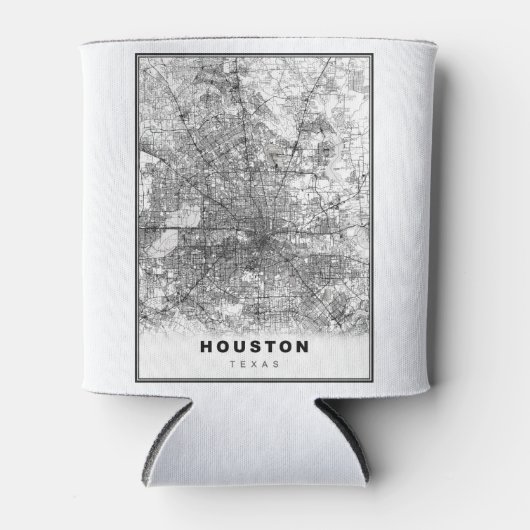 Houston Map Blikjeskoeler (Voorkant)