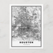 Houston Map Briefkaart (Voorkant)