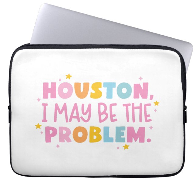 Houston, misschien ben ik het probleem  laptop sleeve (Voorkant)