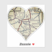 Houston Missouri  Map Sticker (Vel)