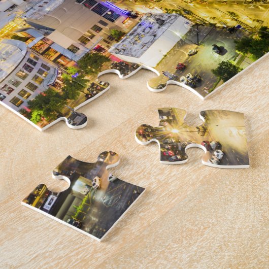 Houston Modern Buildings Jigzaag Puzzle Legpuzzel (Zijkant)