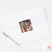 Houston Museum of Natural Science Vierkante Sticker (Envelop)