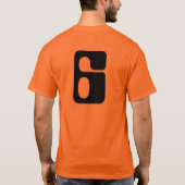 Houston. Nummer 6! Jonathan! T-shirt (Achterkant)