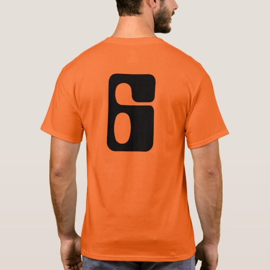Houston. Nummer 6! Jonathan! T-shirt (Achterkant)
