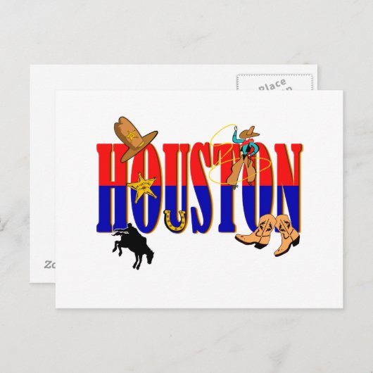 Houston Pics Briefkaart (Voorkant / Achterkant)