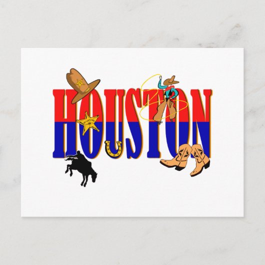 Houston Pics Briefkaart (Voorkant)