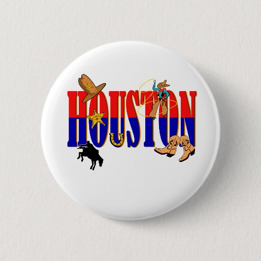 Houston Pics Ronde Button 5,7 Cm (Voorkant)