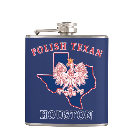 Houston Poland Texan Heupfles (Voorkant)
