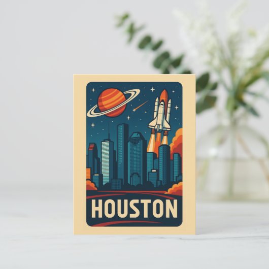 HOUSTON Postcard  Briefkaart (Staand voorkant)