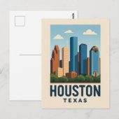 HOUSTON Postcard  Briefkaart (Voorkant / Achterkant)