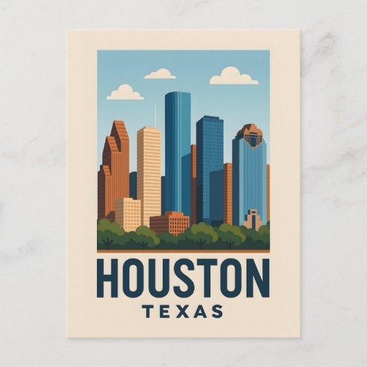 HOUSTON Postcard  Briefkaart (Voorkant)