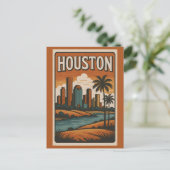 HOUSTON Postcard Briefkaart (Staand voorkant)