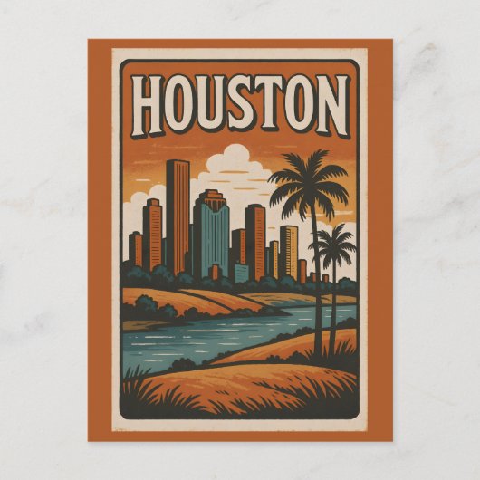 HOUSTON Postcard Briefkaart (Voorkant)