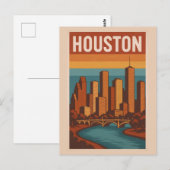 HOUSTON Postcard  Briefkaart (Voorkant / Achterkant)