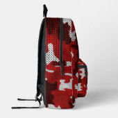 Houston Red Cougar Camo Pattern Design Bedrukte Rugzak (Links)