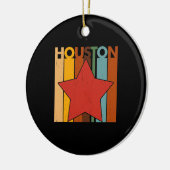 HOUSTON Retro Vintage Keramisch Ornament (Links)