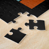 HOUSTON Retro Vintage Legpuzzel (Zijkant)