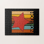 HOUSTON Retro Vintage Legpuzzel (Horizontaal)