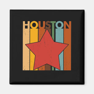 HOUSTON Retro Vintage Magneet