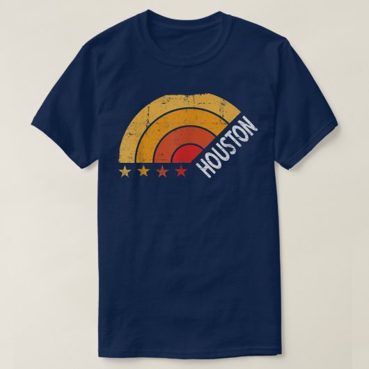 Houston Retro Vintage T-shirt (Design voorkant)