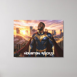 HOUSTON ROCKS - TEXAS CANVAS AFDRUK