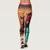 Houston Rodeo Cowgirl Barrel Racing Leggings (Achterkant)