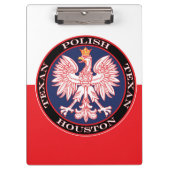 Houston Round Poland Texan Klembord (Voorkant)