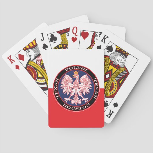 Houston Round Poland Texan Pokerkaarten (Achterkant)
