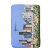 Houston, schilderachtig foto van de stad Texas Badmat (Voorkant Verticaal)