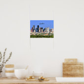 Houston, schilderachtig foto van de stad Texas Poster (Keuken)