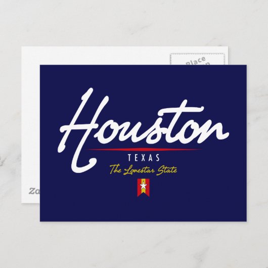 Houston Script Briefkaart (Voorkant / Achterkant)