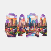 Houston Silhouet Abstracte Kunst Bedankdoosjes (Uitgevouwen)