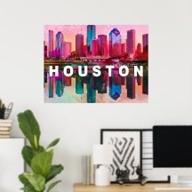 Houston Silhouette Graffiti Kunst