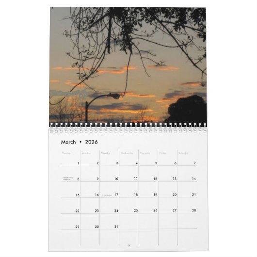 Houston Skies Calendar Kalender (Mar 2026)