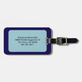 Houston Skyline Abstracte kunst Bagagelabel (Voorkant horizontaal)