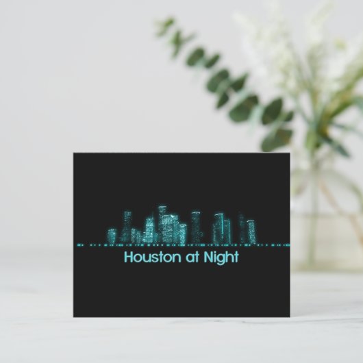 Houston Skyline Briefkaart (Staand voorkant)