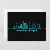 Houston Skyline Briefkaart (Voorkant / Achterkant)