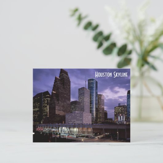 Houston Skyline Briefkaart (Staand voorkant)