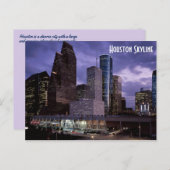 Houston Skyline Briefkaart (Voorkant / Achterkant)