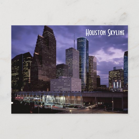 Houston Skyline Briefkaart (Voorkant)
